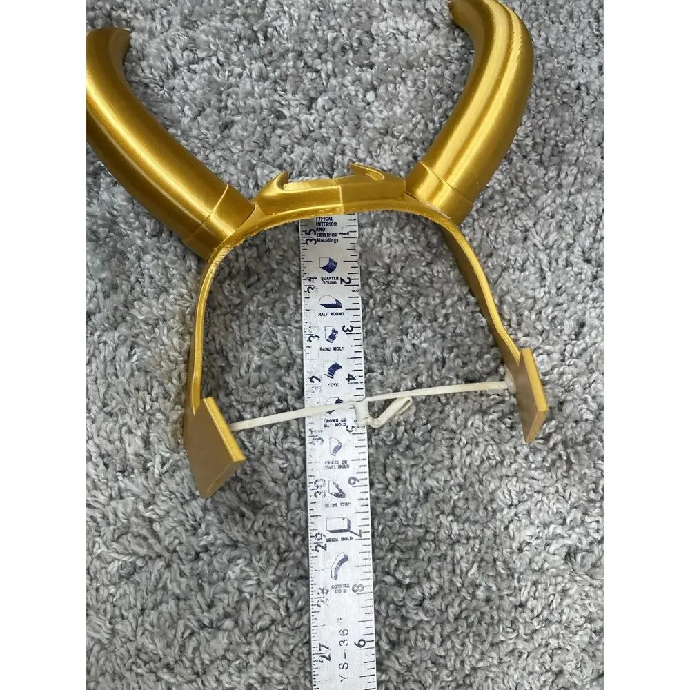 Loki Crown 3D Printed Costume Prop Perfect For Cosplay Display Gold Color - Picture 8 of 9